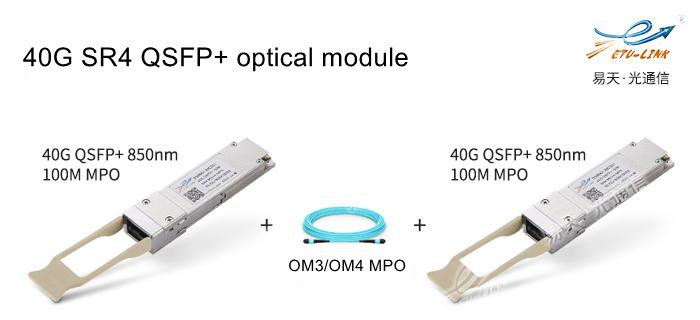 Introducción y aplicación de 6 modelos comunes de módulos ópticos 40G QSFP +