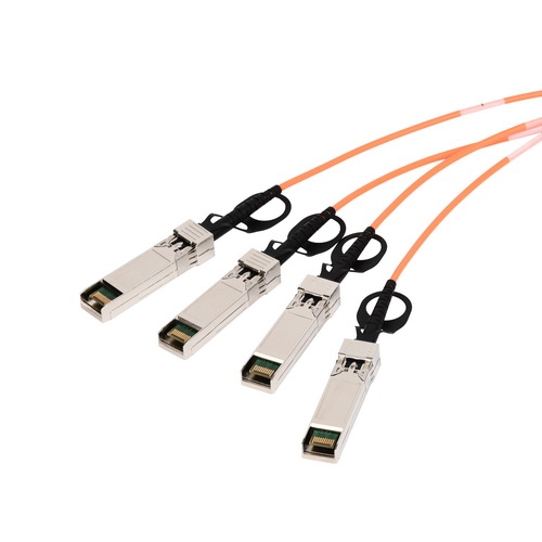 QSFP+ (Quad Small Form-factor Pluggable Plus) copper direct-attach cables are suitable for very short distances and offer a highly cost-effective way to establish a 40-Gigabit link between QSFP+ ports of QSFP+ switches within racks and across adjacen