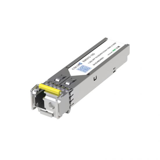  1.25G BiDi SFP TX1550/RX1310nm 10KM LC Optical Transceiver 