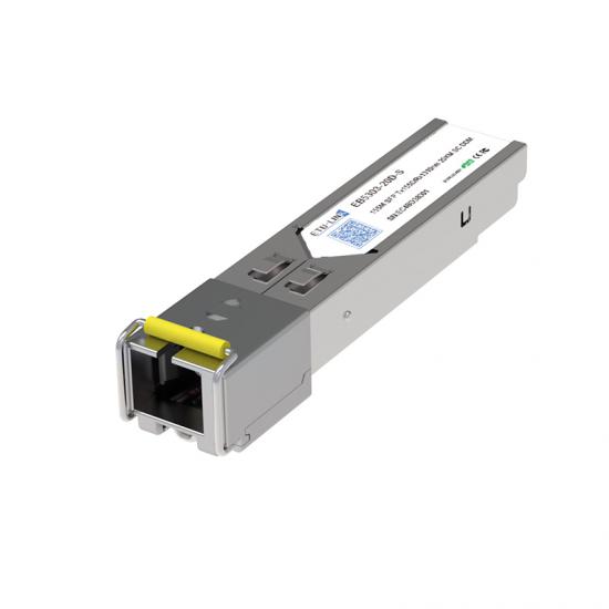 155Mbps SFP Bi-Directional Transceiver, 20KM Reach Tx1550nm/Rx1310nm