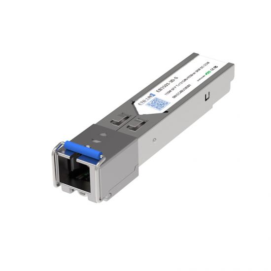 155Mbps SFP Bi-Directional Transceiver, 3KM Reach Tx1310nm/Rx1550nm