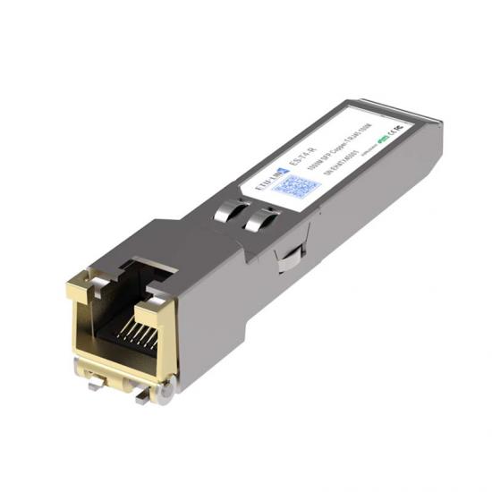 100M10/100/1000BASE-T SFP Copper RJ-45 100m Module