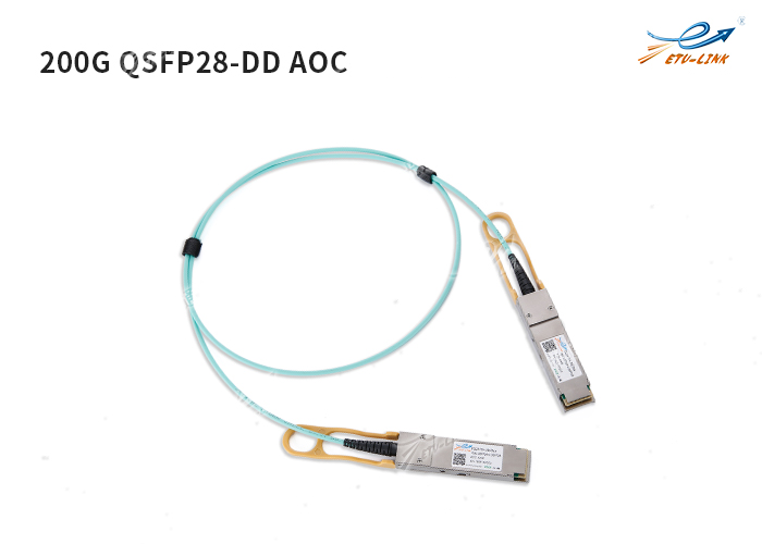 introducción y aplicación de 200G-QSFP28-DD AOC cable óptico activo