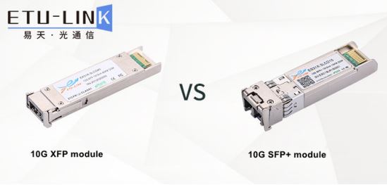 ¿Cuál es la diferencia entre los módulos ópticos XFP y SFP+? se pueden conectar entre si?
