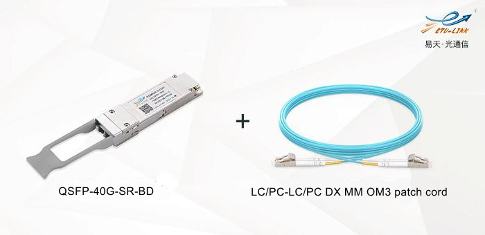 Introducción de 40g BIDI QSFP + Módulo óptico bidireccional de fibra dual