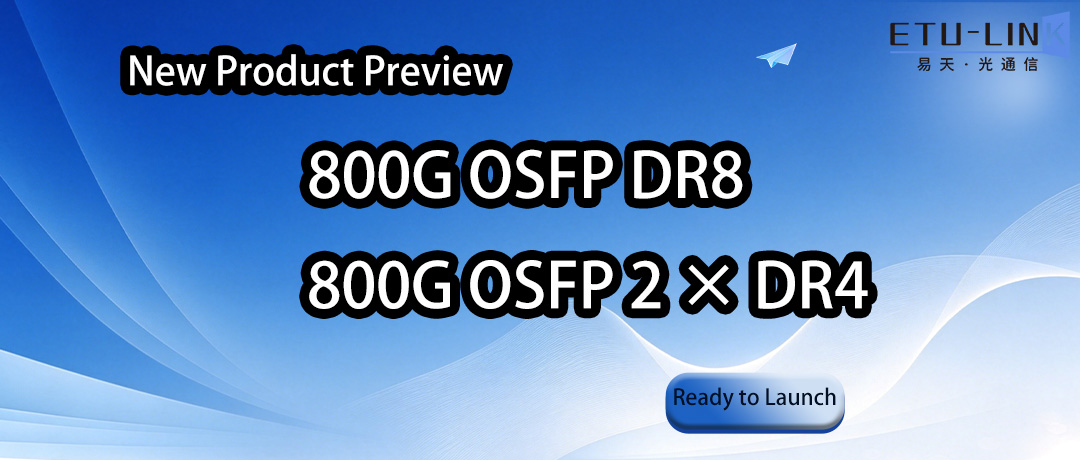 Vista previa de nuevo producto | 800G OSFP DR8/2 × DR4 listo para su lanzamiento