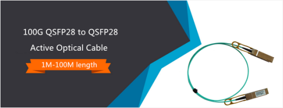 El tipo de 100G QSFP28 cables ópticos activos