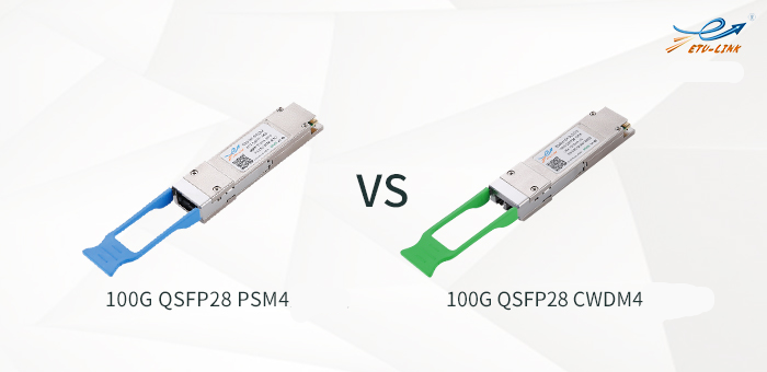  Qué Cuáles son las diferencias entre 100G QSFP28 PSM4 y CWDM4 módulo óptico