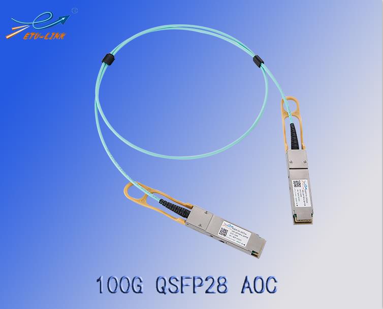 introducción y aplicación de 100G QSFP28 cable óptico activo